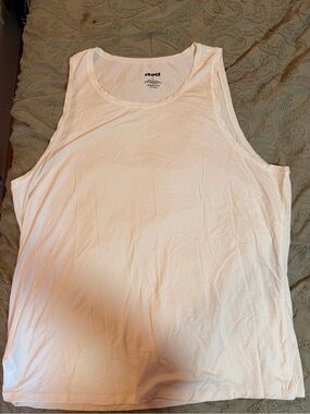 SKIMS Men’s White Tank Top – Soft Scoop-Neck